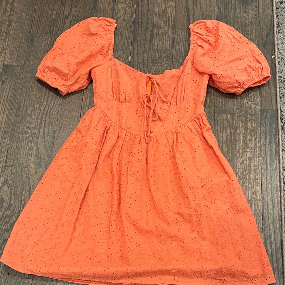 Altar'd State Vibrant Orange Kids Dress